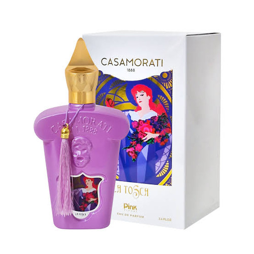 ادکلن زنانه ویژوآل Pink مدل کازاموراتی لاتوسکا Casamorati La Tosca حجم 100 میلی لیتر طرح مارک